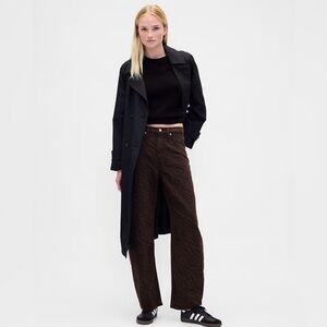 Gap Relaxed High-Rise Barrel Zebra Animal Print Barrel Jeans NWT 32/14 Mobwife